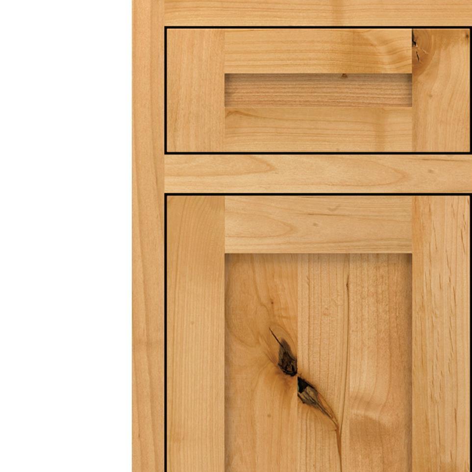 Inset Natural Light Finish Inset Cabinets