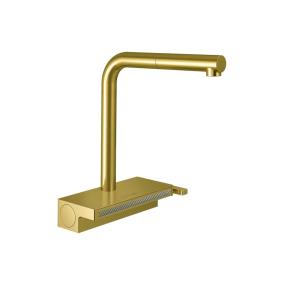 Kitchen Brushed Gold Optic Brass / Gold Faucets