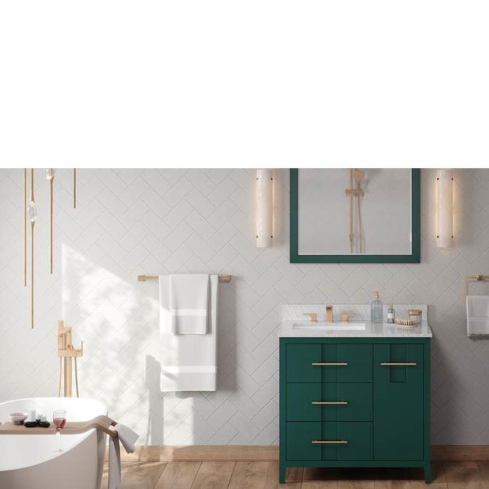 Base with Sink Top Green Green Vanities