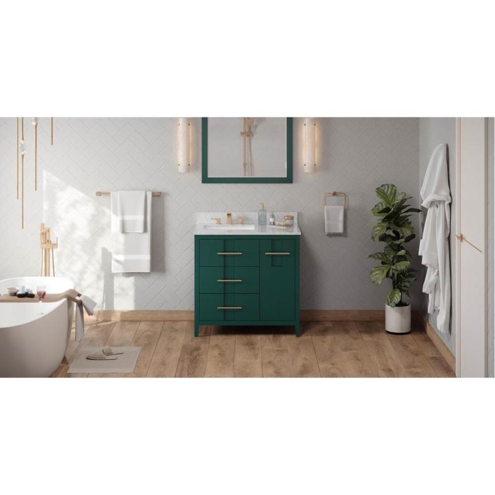 Base with Sink Top Green Green Vanities