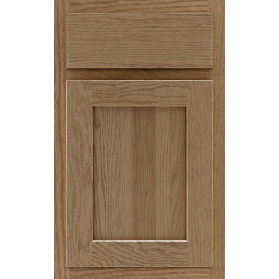 Square Buckskin Medium Finish Square Cabinets