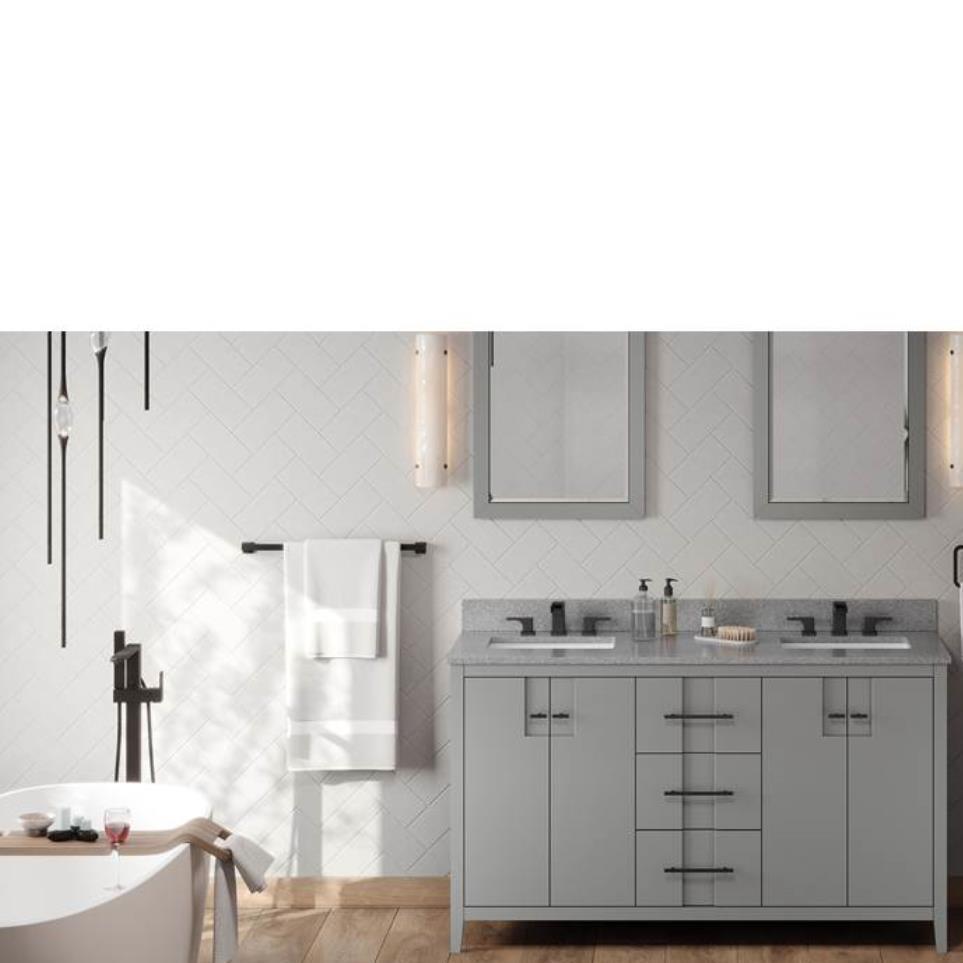 Base with Sink Top Grey Grey / Black Vanities