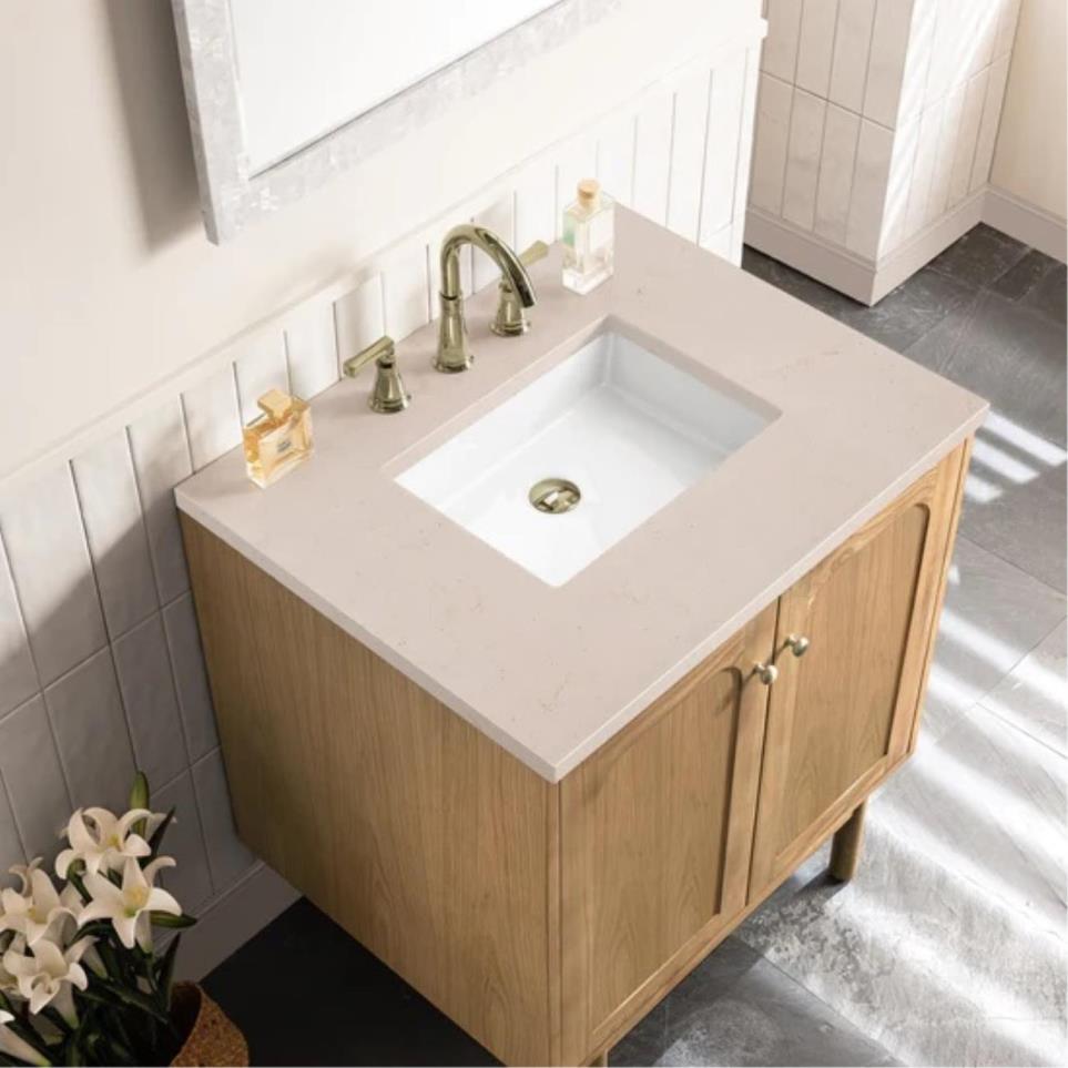Base with Sink Top Light Oak Light Finish Vanities
