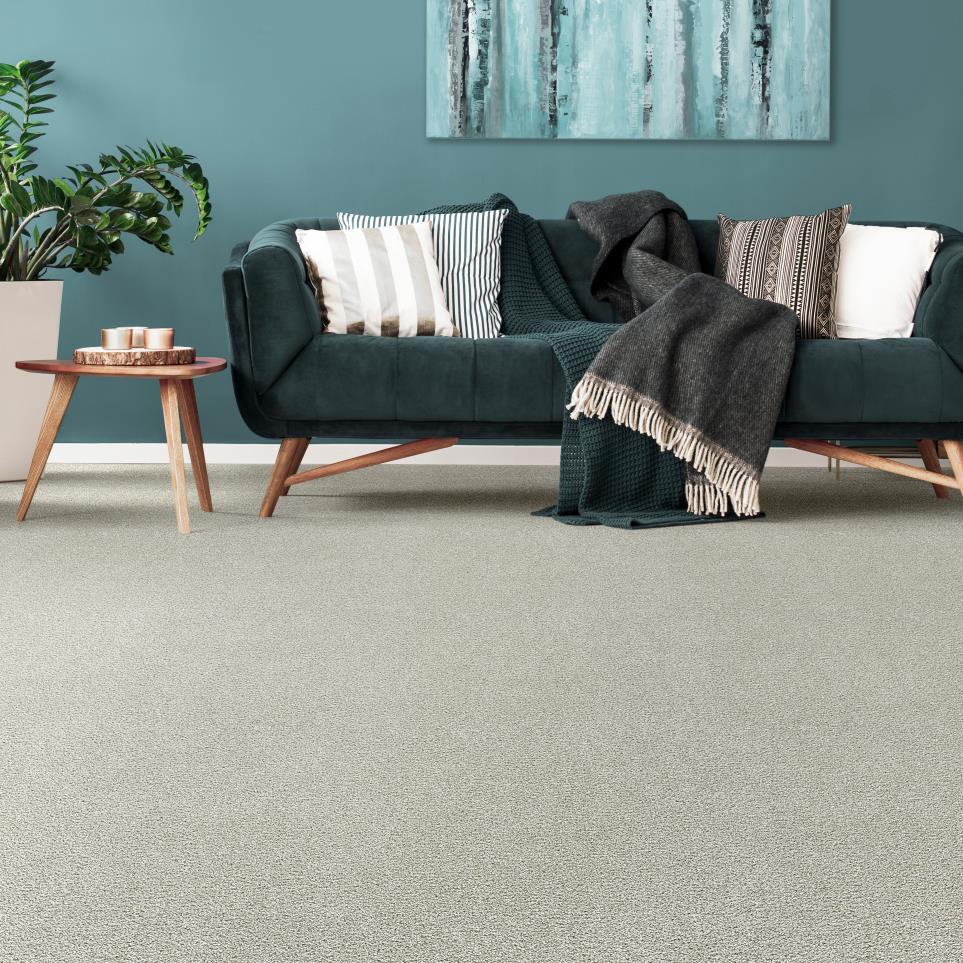 Textured Saxony Masterpiece Beige/Tan Carpet