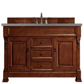 Base with Sink Top Warm Cherry Medium Finish Vanities