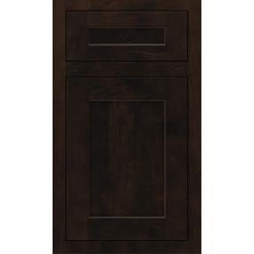 Square Teaberry Dark Finish Square Cabinets