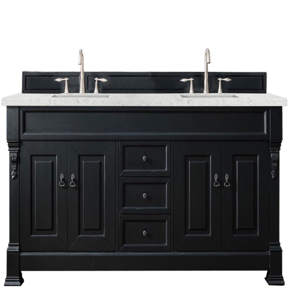 Base with Sink Top Antique Black Grey / Black Vanities