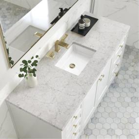 Base with Sink Top Glossy White White Vanities