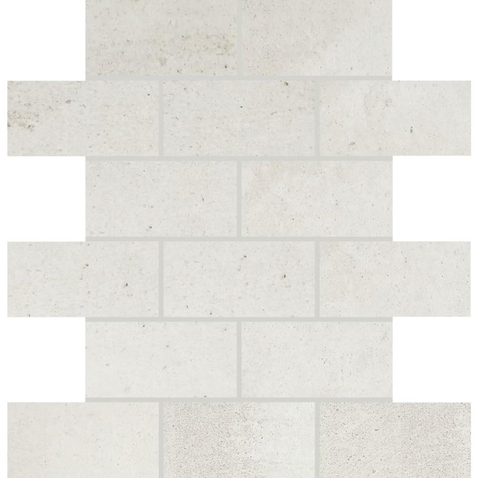 Mosaic White Ash Matte White Tile