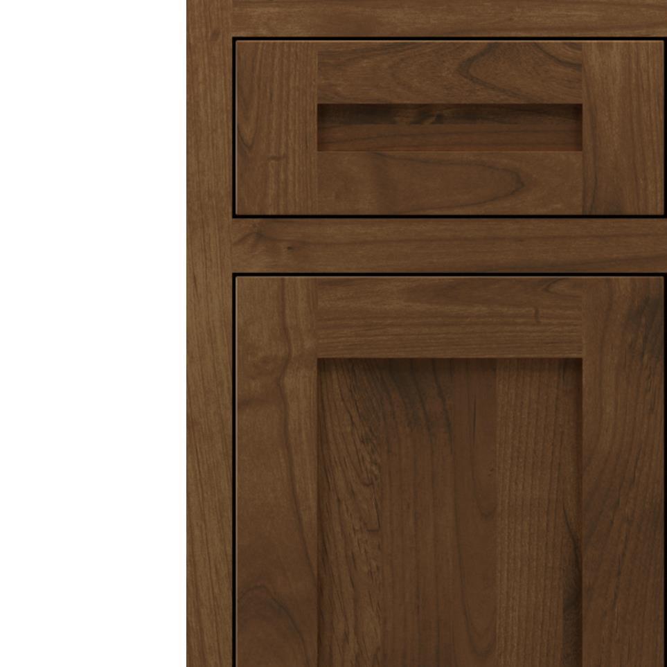 Square Mink Dark Finish Square Cabinets