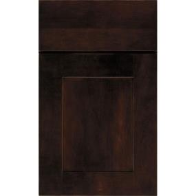 Square Chocolate Dark Finish Square Cabinets