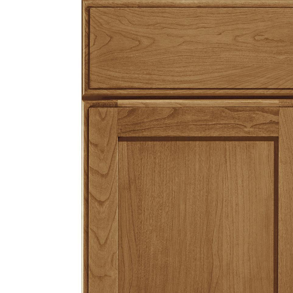 Square Rye Amaretto Creme Medium Finish Square Cabinets