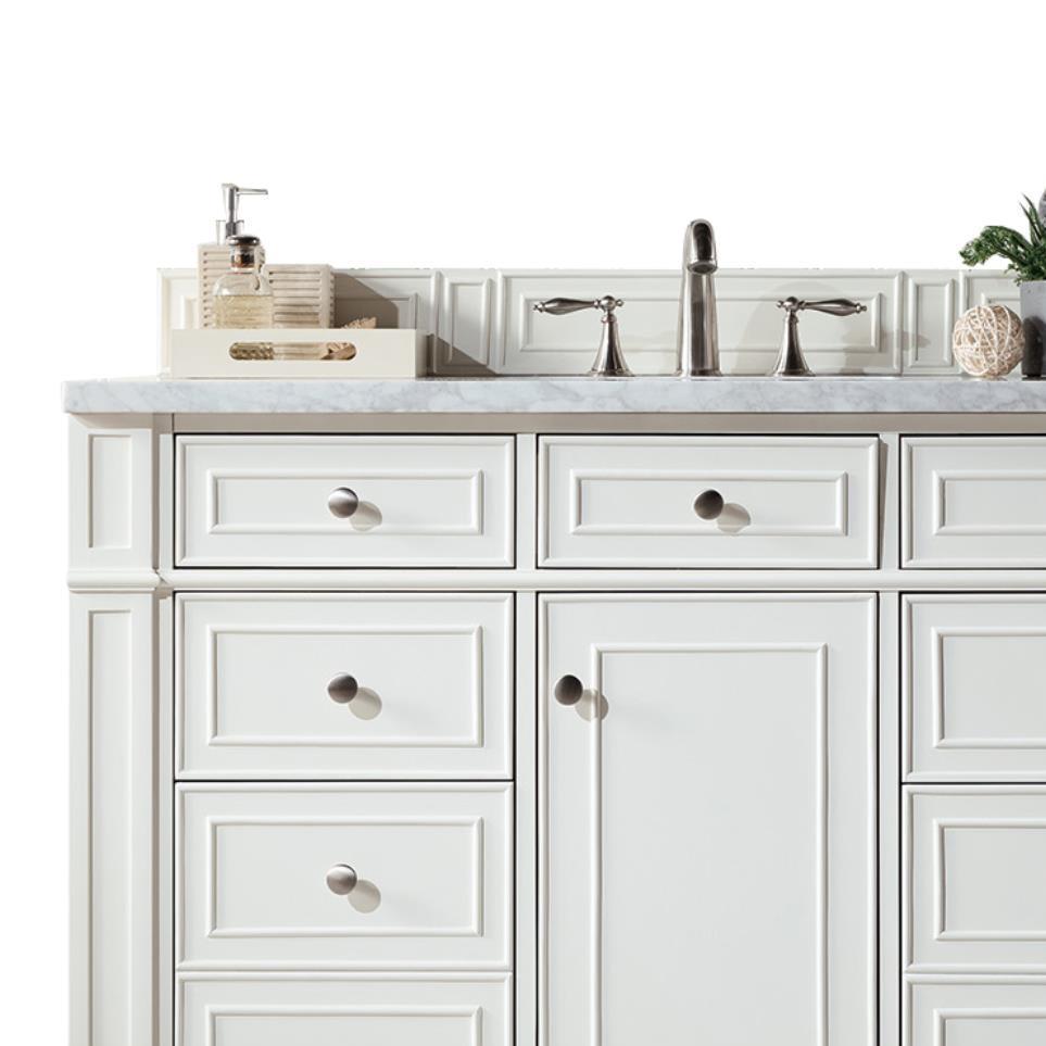 Base with Sink Top Bright White White Vanities