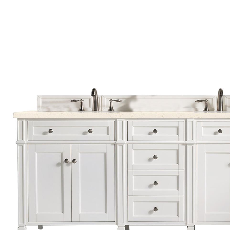 Base with Sink Top Bright White White Vanities