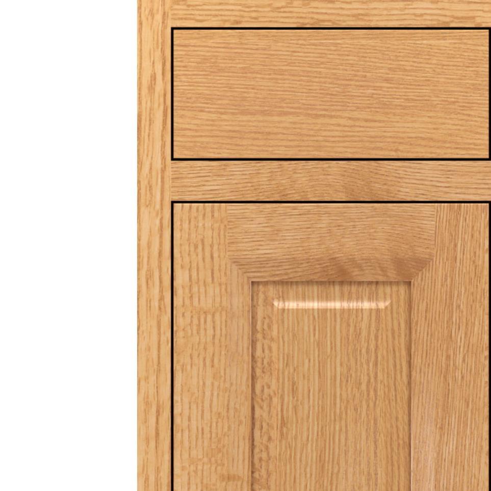 Square Natural Light Finish Square Cabinets