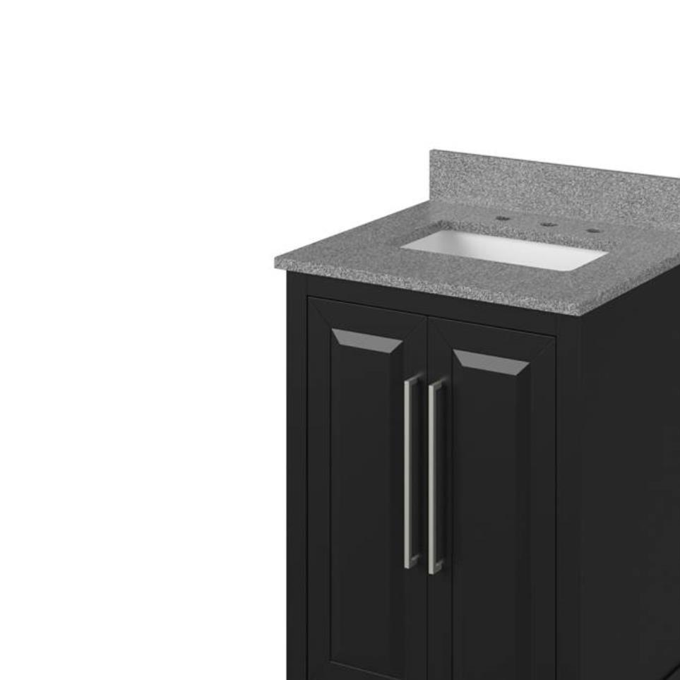 Base with Sink Top Black Grey / Black Vanities