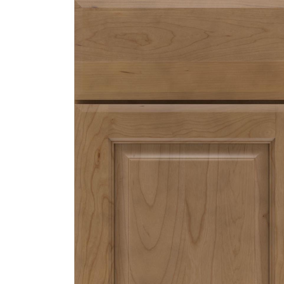 Square Buckskin Medium Finish Square Cabinets