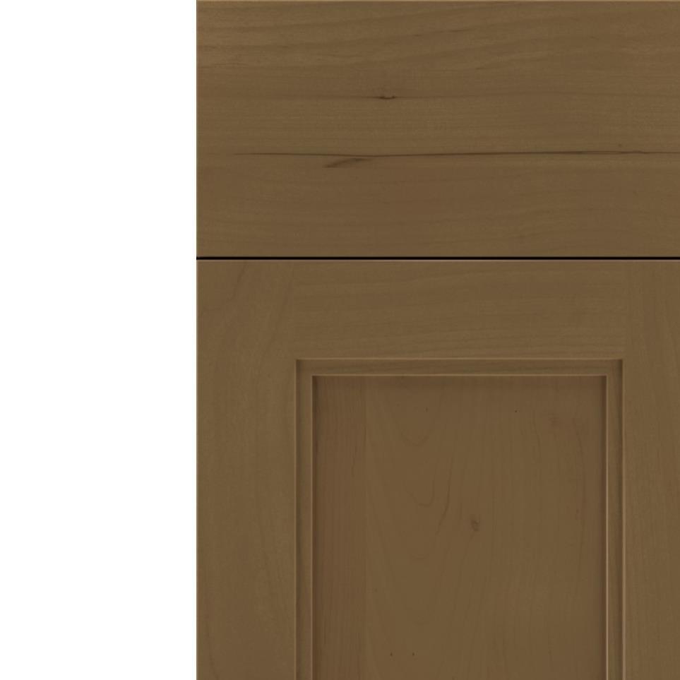 Square Frappe Medium Finish Square Cabinets