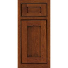 Square Nutmeg Onyx Medium Finish Square Cabinets