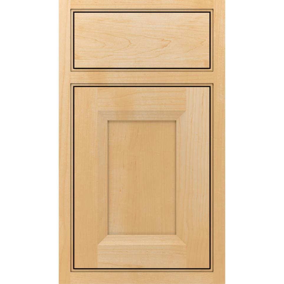 Square Natural Light Finish Square Cabinets