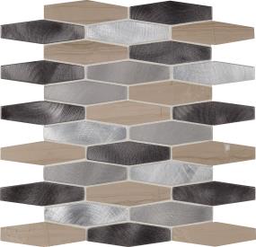 Mosaic Forever Aura Mixed Brown Tile