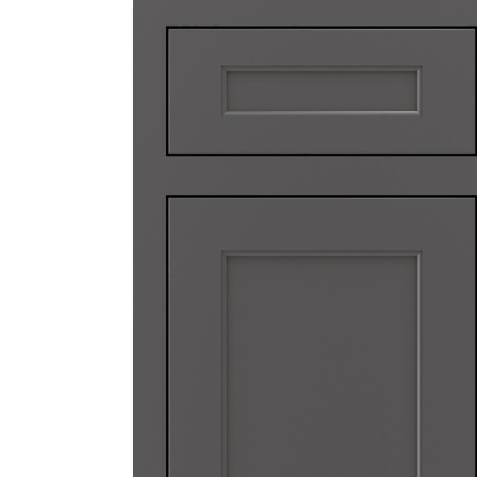 Inset Peppercorn Paint - Grey Inset Cabinets