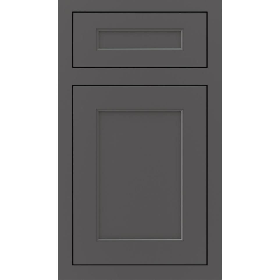 Inset Peppercorn Paint - Grey Inset Cabinets