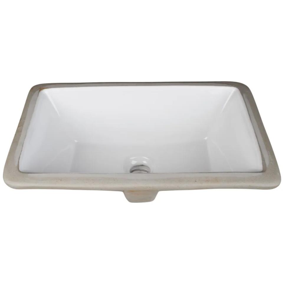 Bath White  Bathroom Sinks