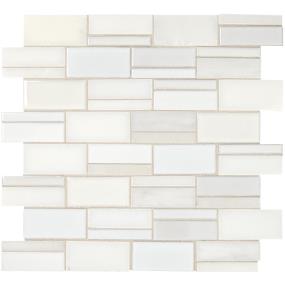 Mosaic Cloud Matte White Tile