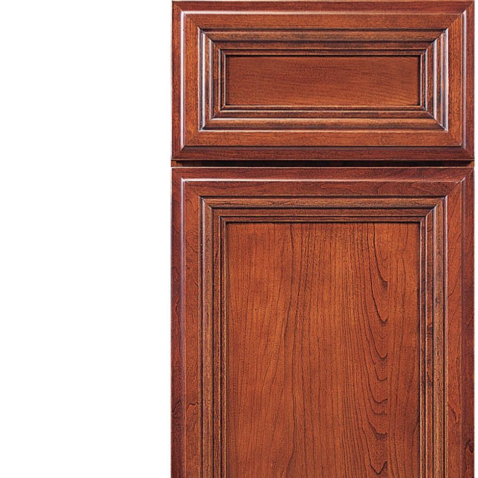 Square Sable Medium Finish Square Cabinets