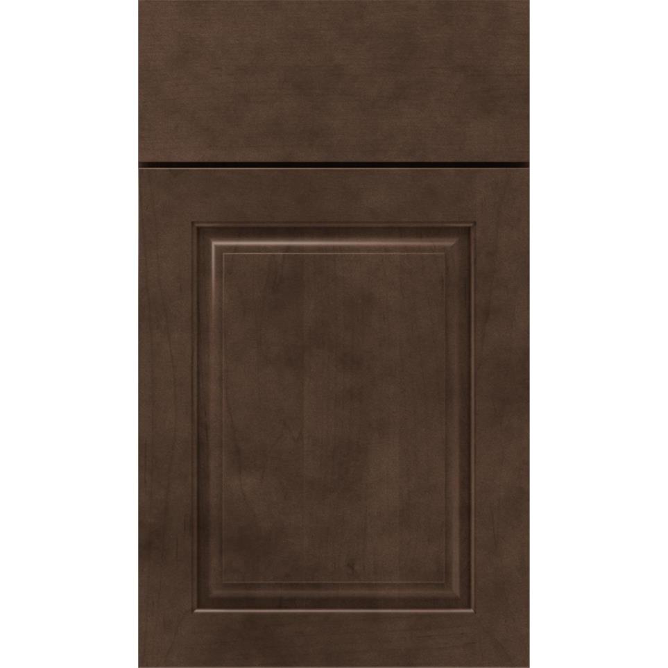 Square Thatch Dark Finish Square Cabinets