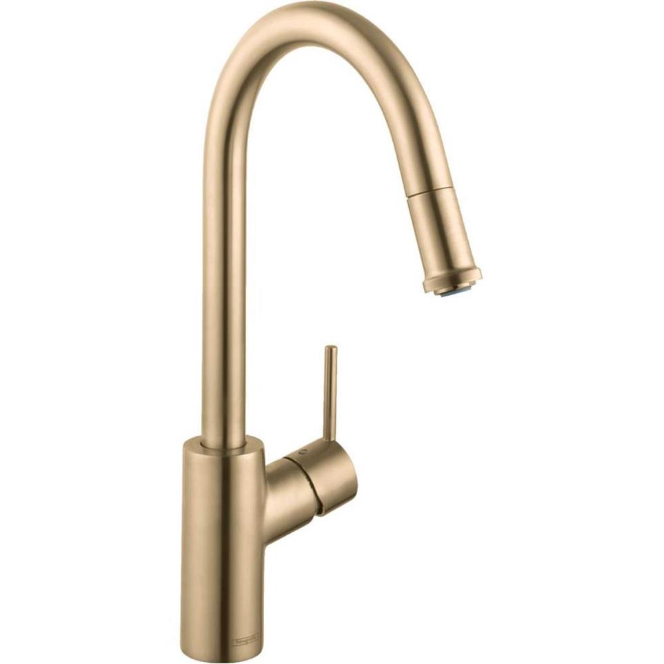 Kitchen Brushed Gold Optic Brass / Gold Faucets