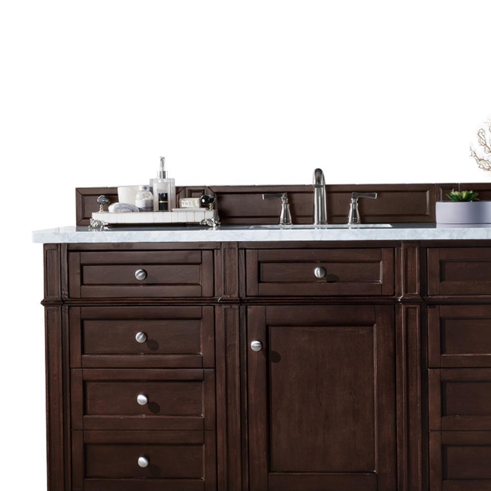 Base with Sink Top Burnished Mahogany Dark Finish Vanities