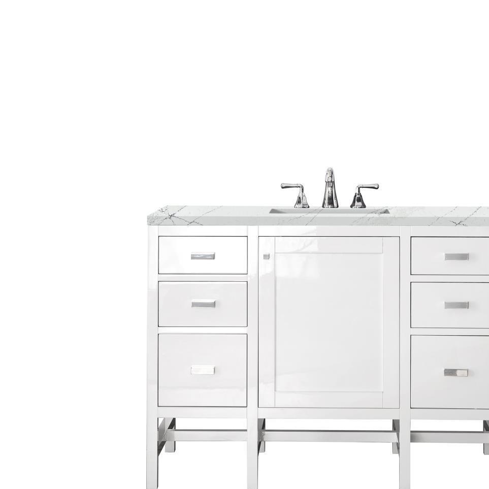 Base with Sink Top Glossy White White Vanities