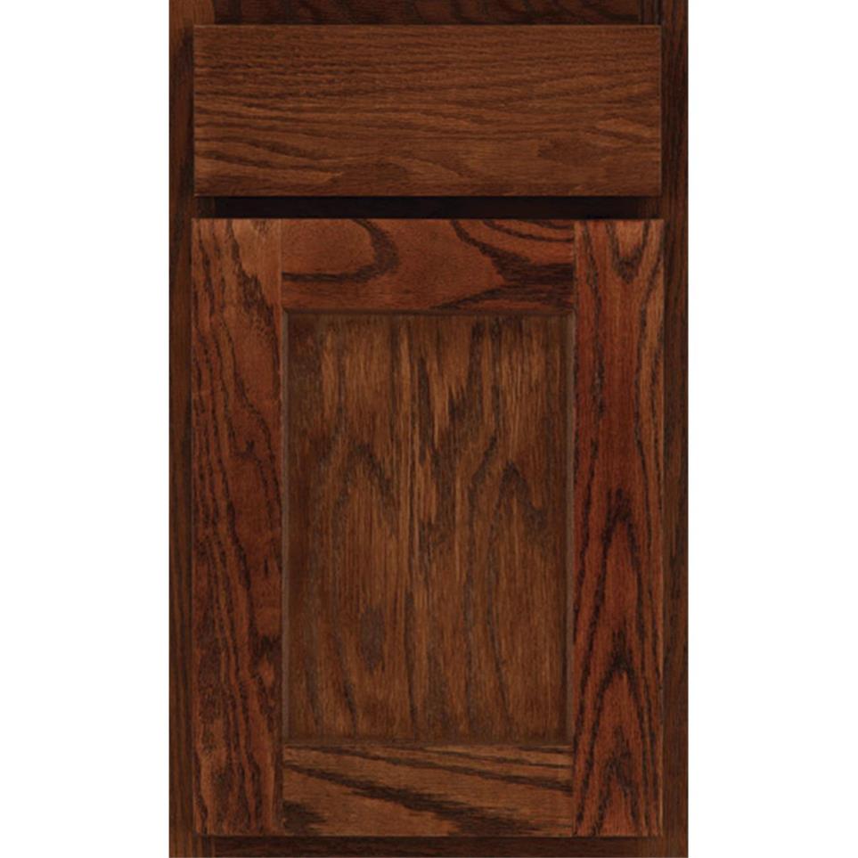 Square Chestnut Dark Finish Square Cabinets