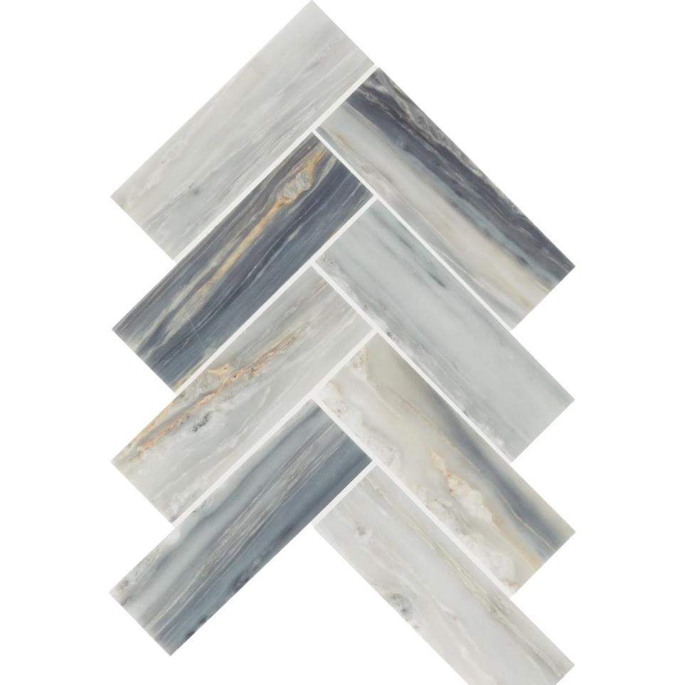 Mosaic Azure Polished Gray Tile