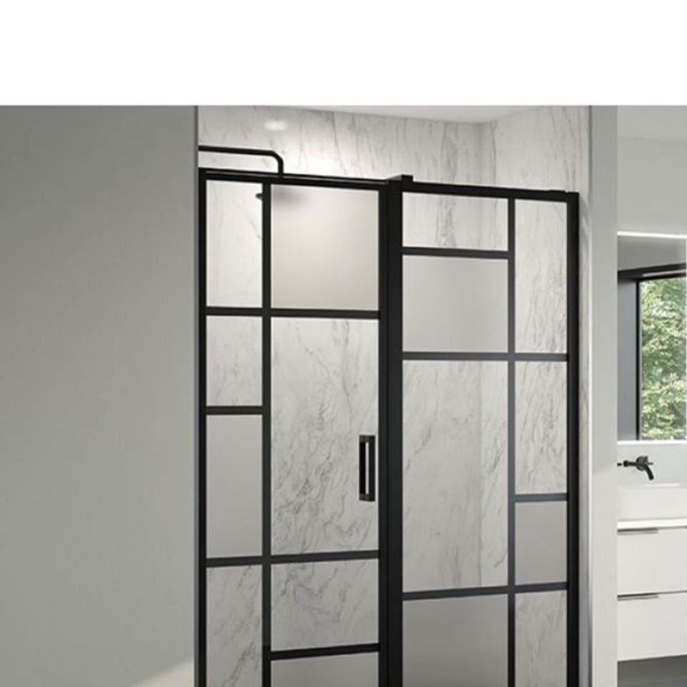 Door Matte Black/Mist/Clear Black Showers