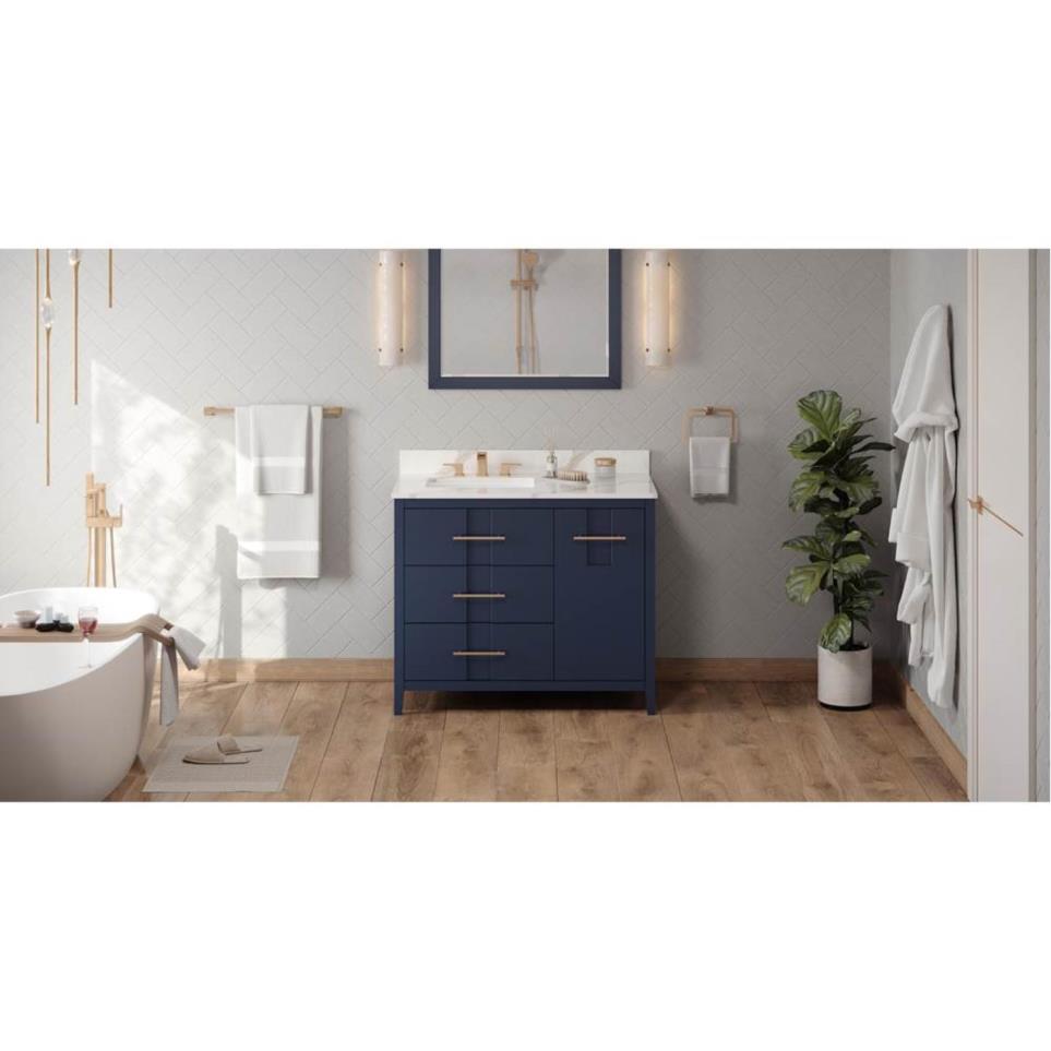Base with Sink Top Hale Blue Blue / Purple Vanities