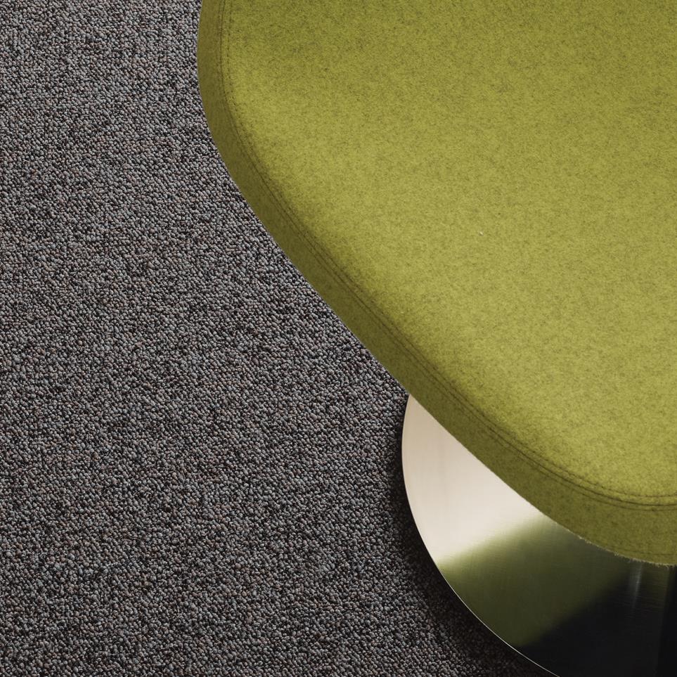 Multi-Level Loop Inked Gray Carpet