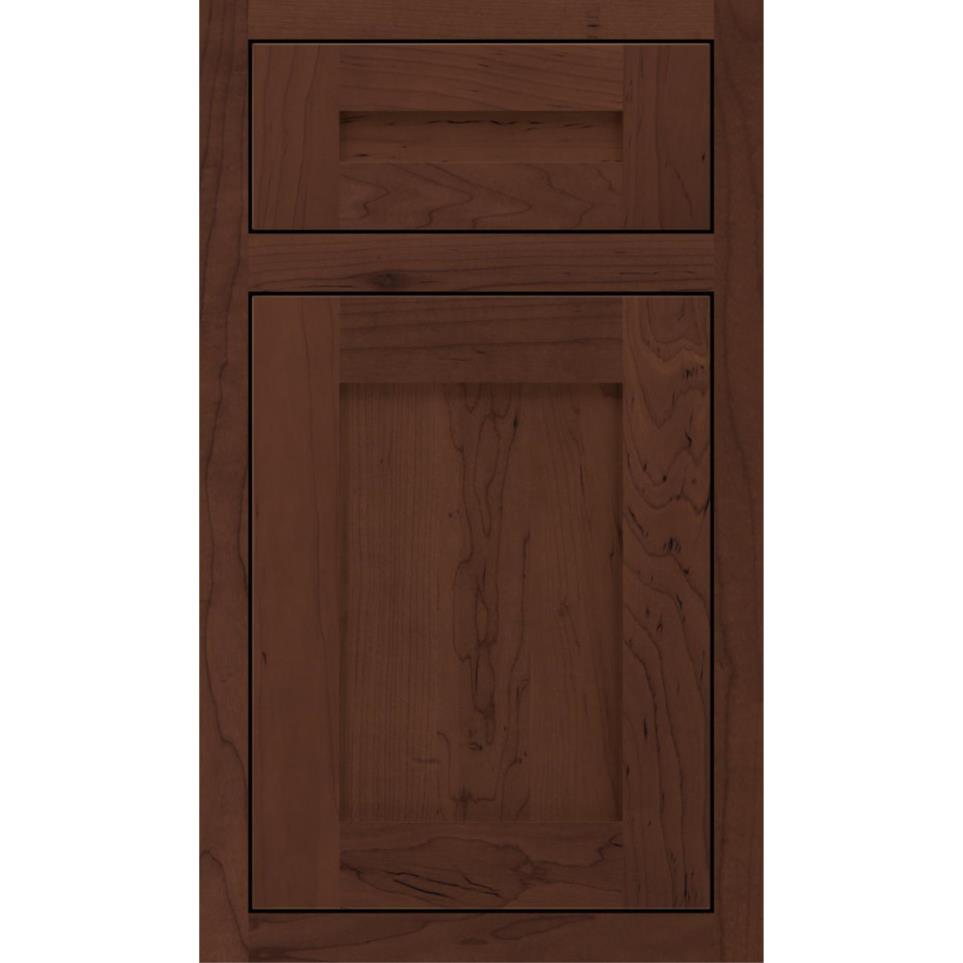 5 Piece Sepia Dark Finish 5 Piece Cabinets