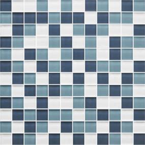 Mosaic Blue Moon Blend Glass Blue Tile