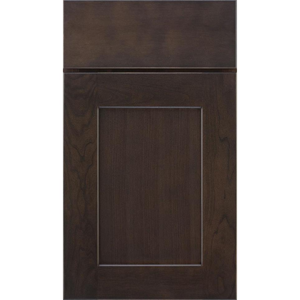 Square Flagstone Dark Finish Square Cabinets