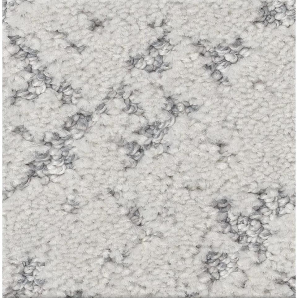 Pattern Rush Hour White Carpet