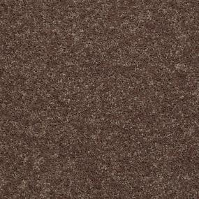 Textured Saxony Knapsack Brown Carpet