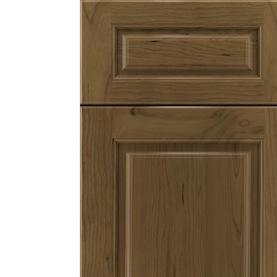 Square Frappe Medium Finish Square Cabinets