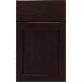 Square Thatch Dark Finish Square Cabinets