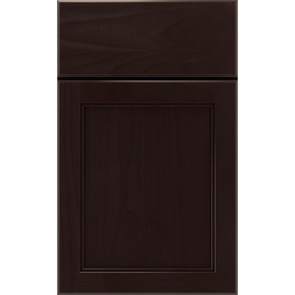 Square Thatch Dark Finish Square Cabinets