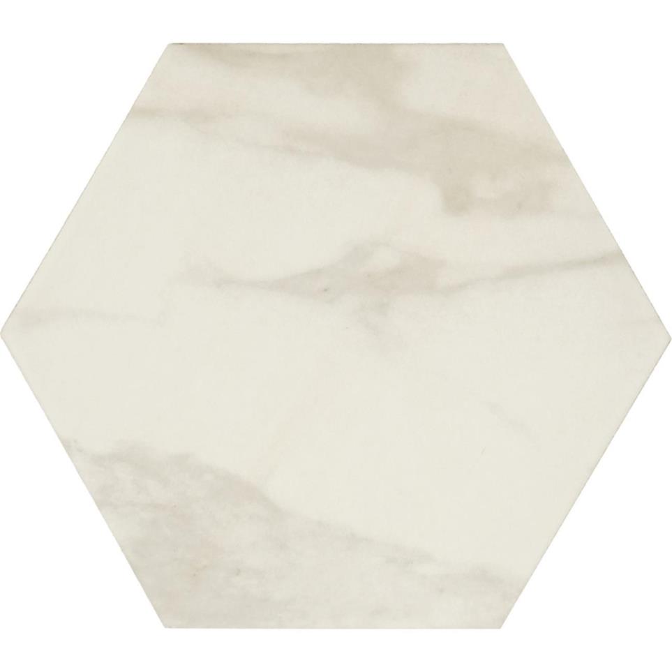 Tile Brilliant White Matte Beige/Tan Tile