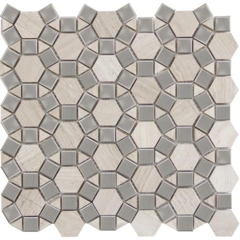 Mosaic Cream Gray Tile