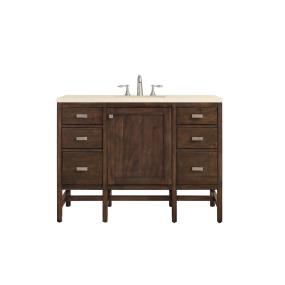 Base with Sink Top Mid Century Acacia Dark Finish Vanities